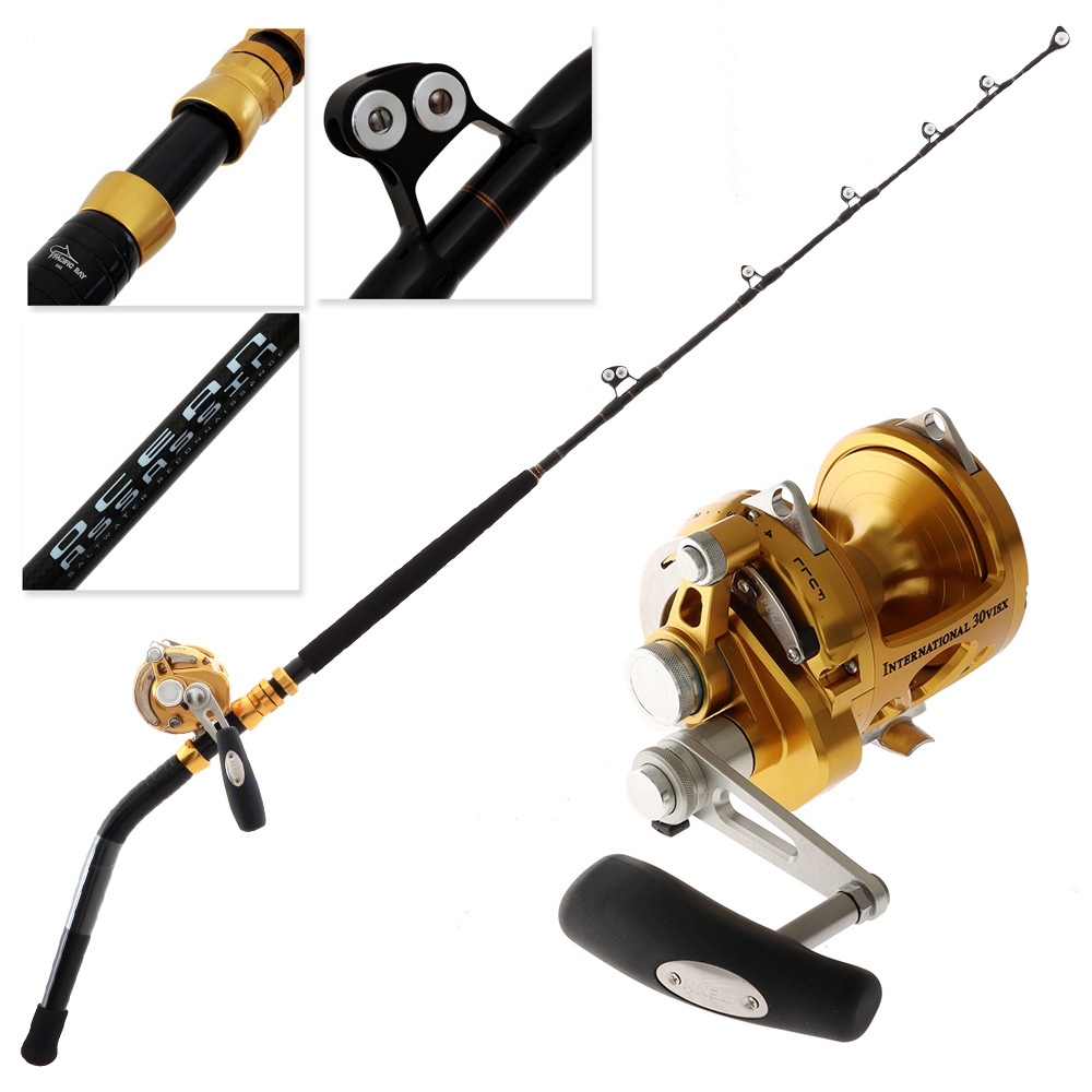 PENN International 30VISX Ocean Assassin 2-Speed Gold Bent Butt Game Combo 5ft 5in 24kg 2pc