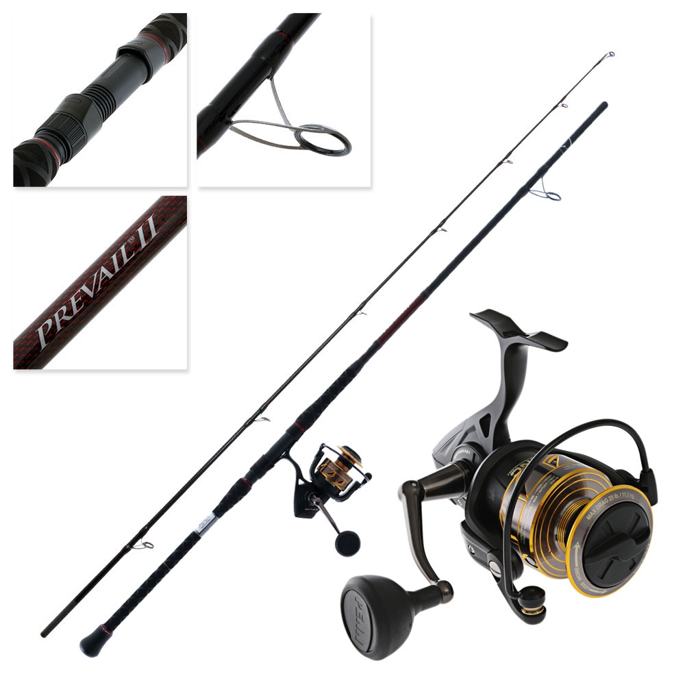 PENN Battle III 6000 Prevail II Rock Spin Combo 9ft PE3-5 2pc