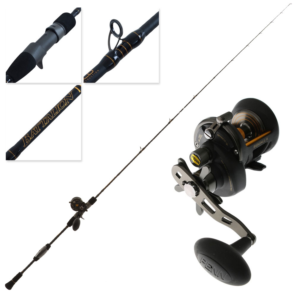 PENN Squall II 12 Battalion II Slow Jig Combo 6ft 8in 40lb 1pc