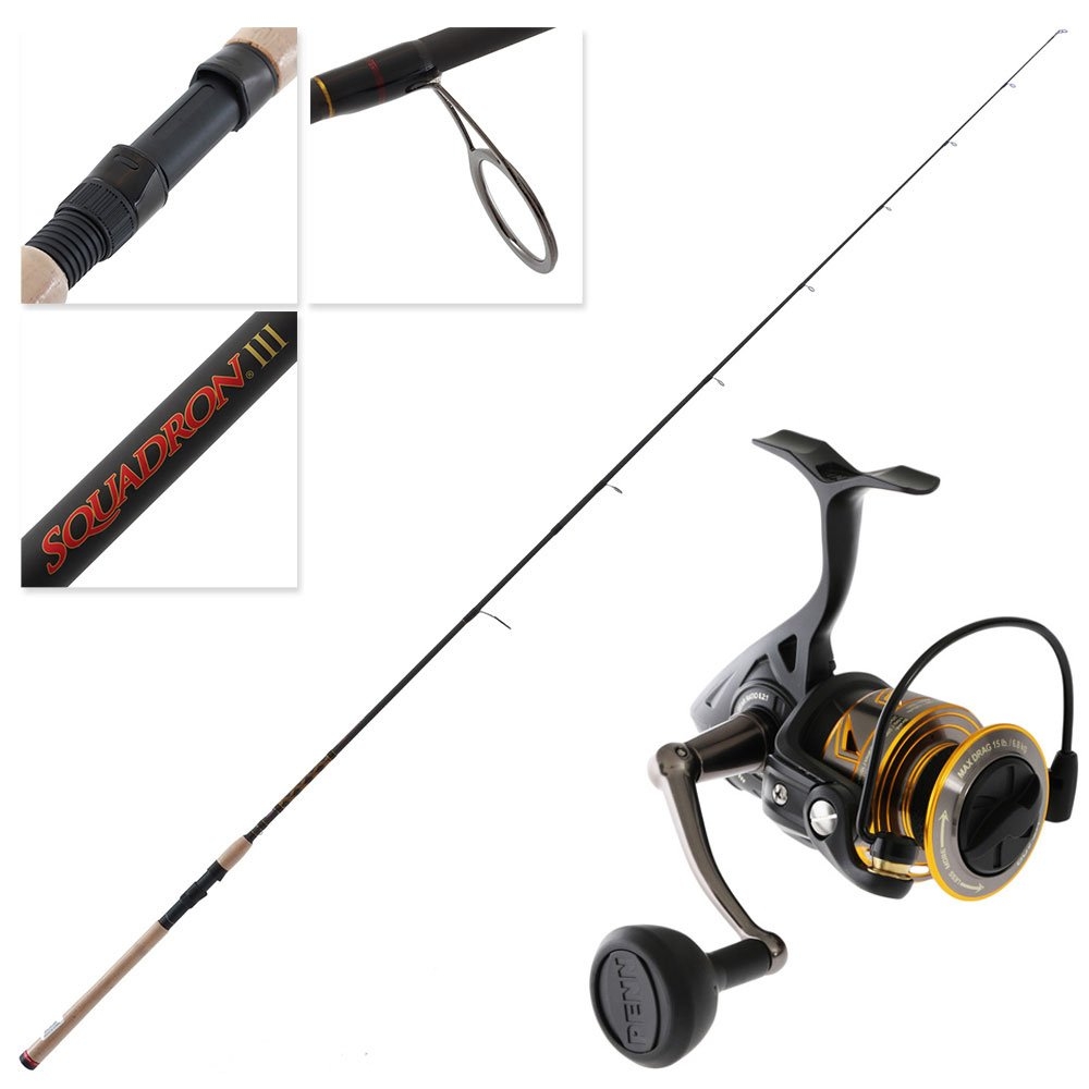 PENN Battle III 3000 Squadron Softbait Combo 7ft 2in 10-30lb 2pc