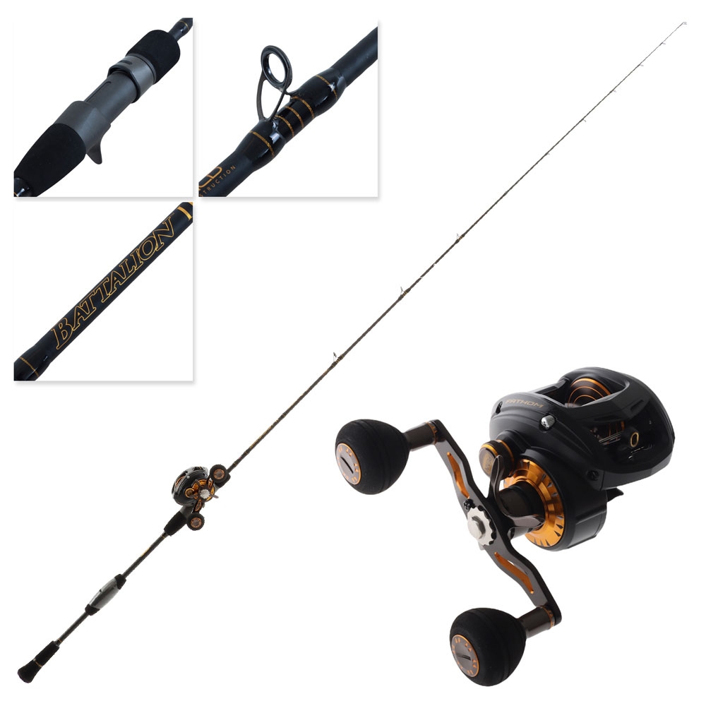 PENN Fathom 400 Battalion II Overhead Slow Jig Combo 6ft 8in 40lb 1pc