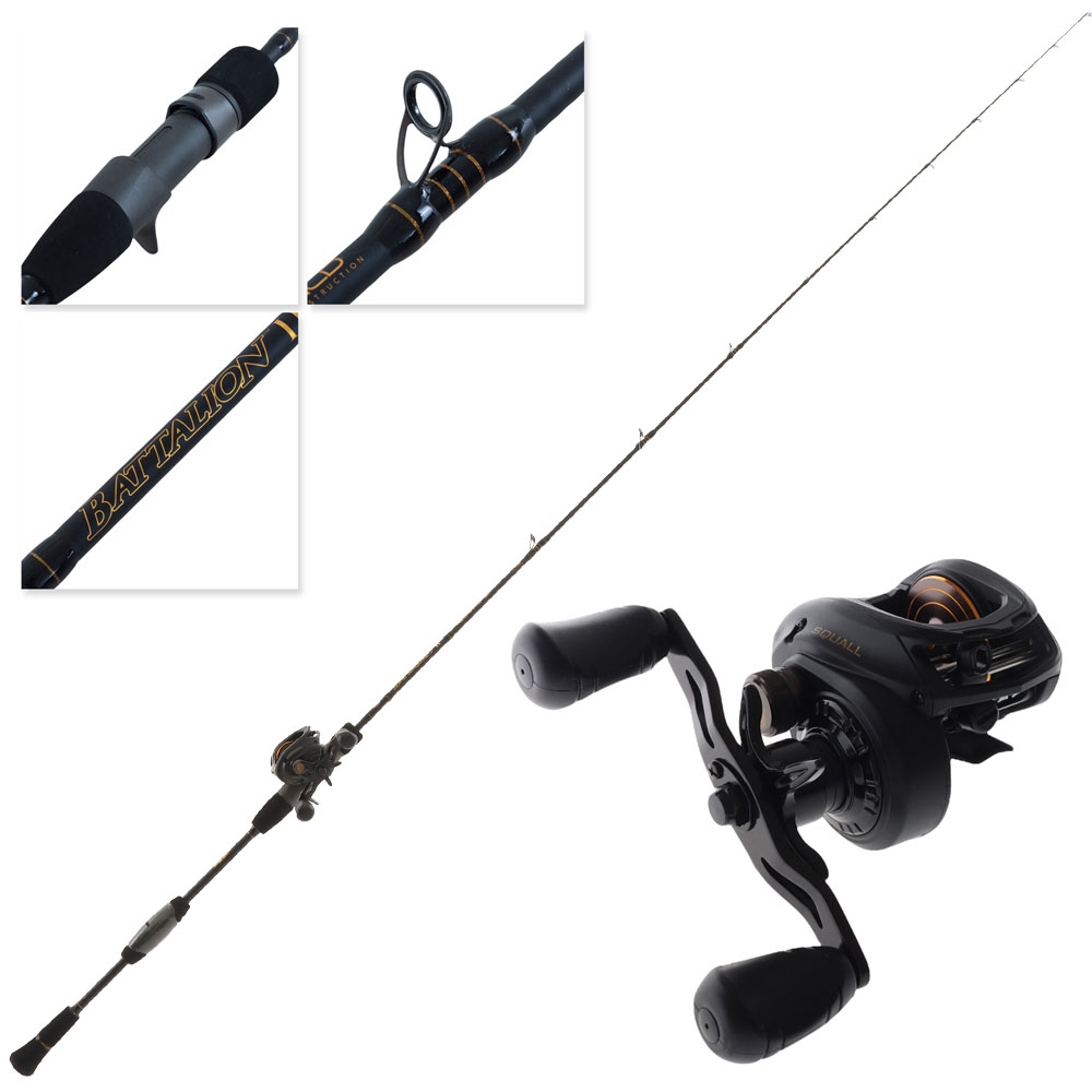 PENN Squall 300 Battalion II Overhead Slow Jig Combo 6ft 8in 20lb 1pc