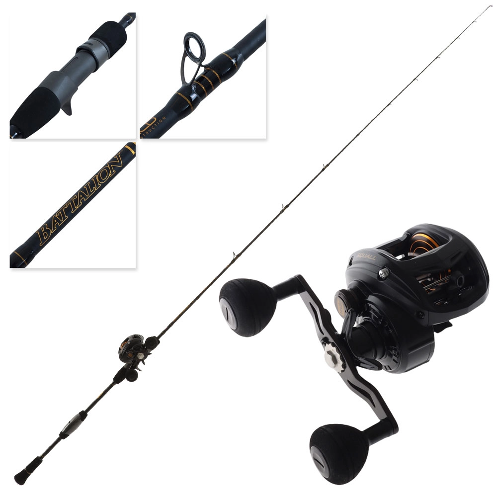 PENN Squall 400 Battalion II Overhead Slow Jig Combo 6ft 8in 20lb 1pc PENN Squall 400 Battalion II Overhead Slow Jig Combo 6ft 8in 20lb 1pc