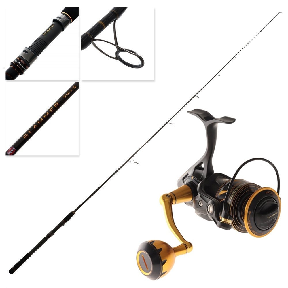 PENN Slammer 3500 Soft Bait Combo incl Braid 7ft 9in 2pc
