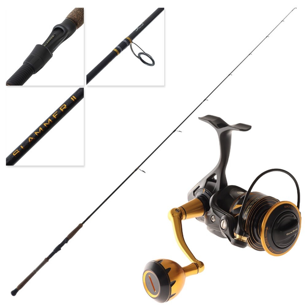 PENN Slammer IV 3500 Slammer II 742MH Inshore Spin Combo 7ft 4in 10kg 2pc