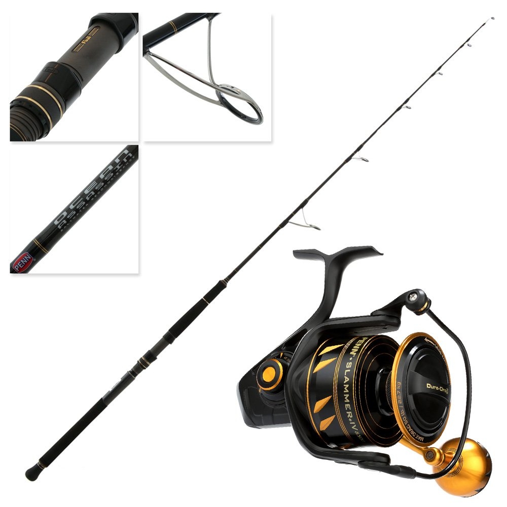 PENN Slammer IV 8500 Ocean Assassin 571XH Speed Jigging Combo 5ft 7in PE5-8 1pc