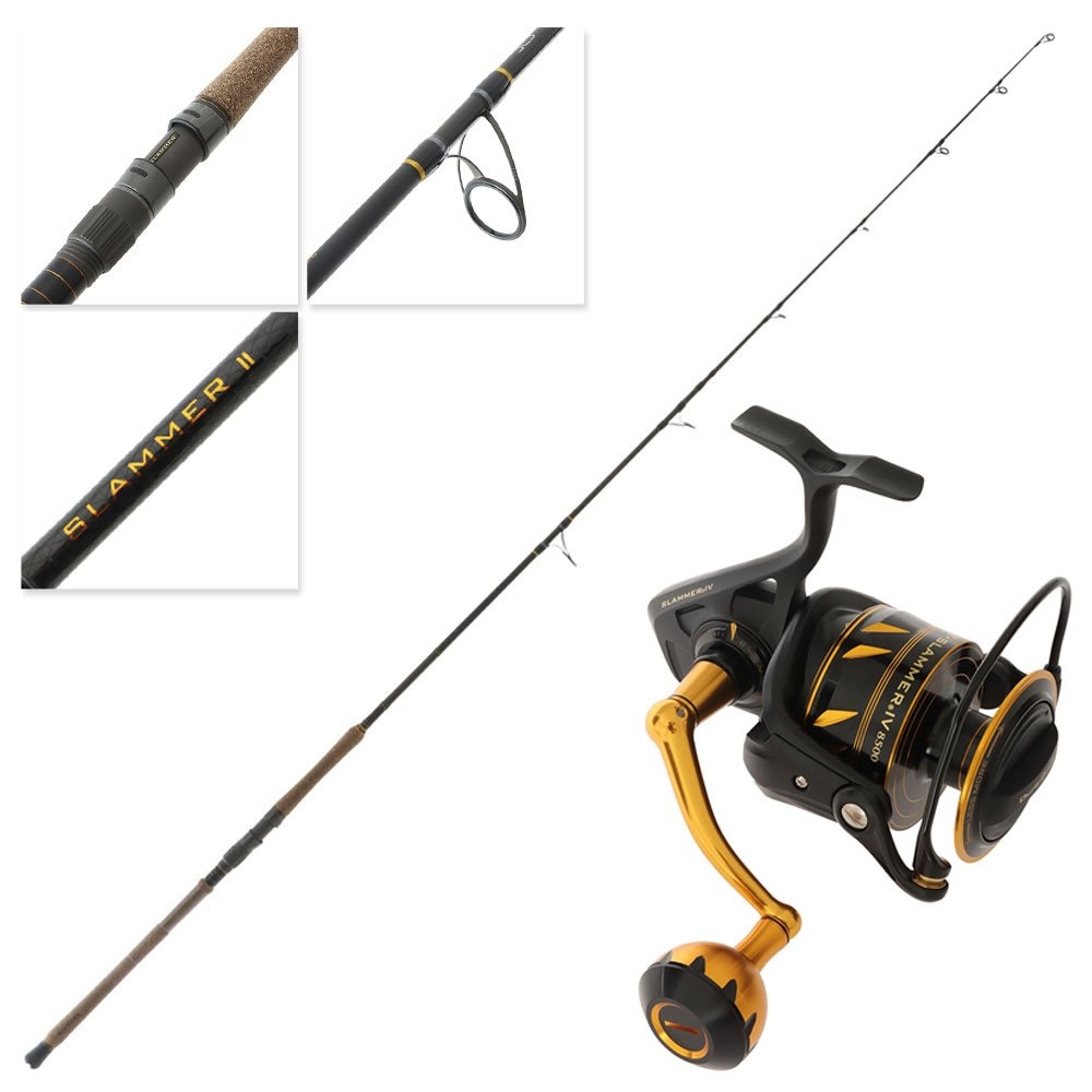 PENN Slammer IV 8500 Travel Spin Combo 8ft 2 in PE5-8 3pc