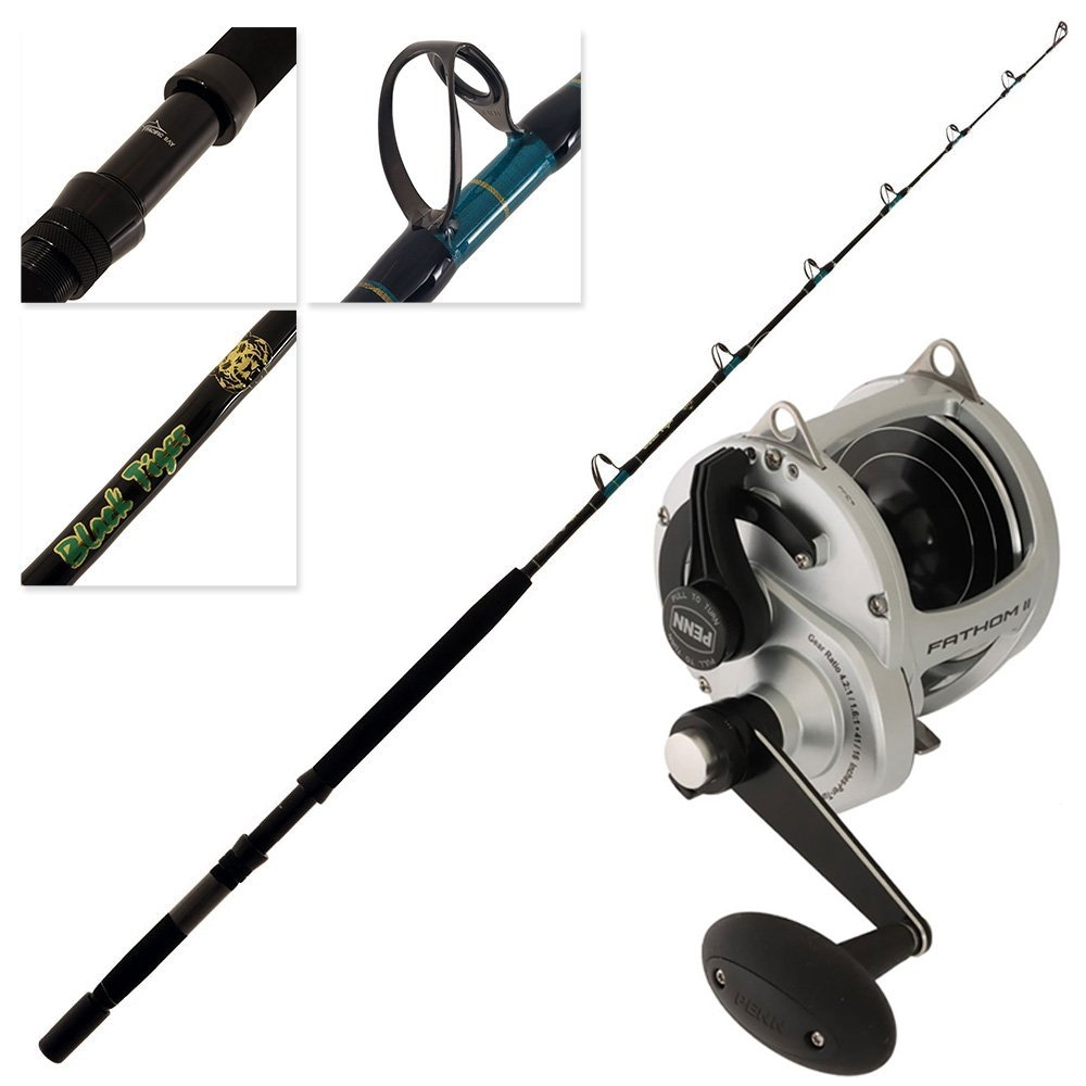 PENN Fathom II 80 Ugly Stik Black Tiger Game Combo 5ft 6in 24kg 1pc