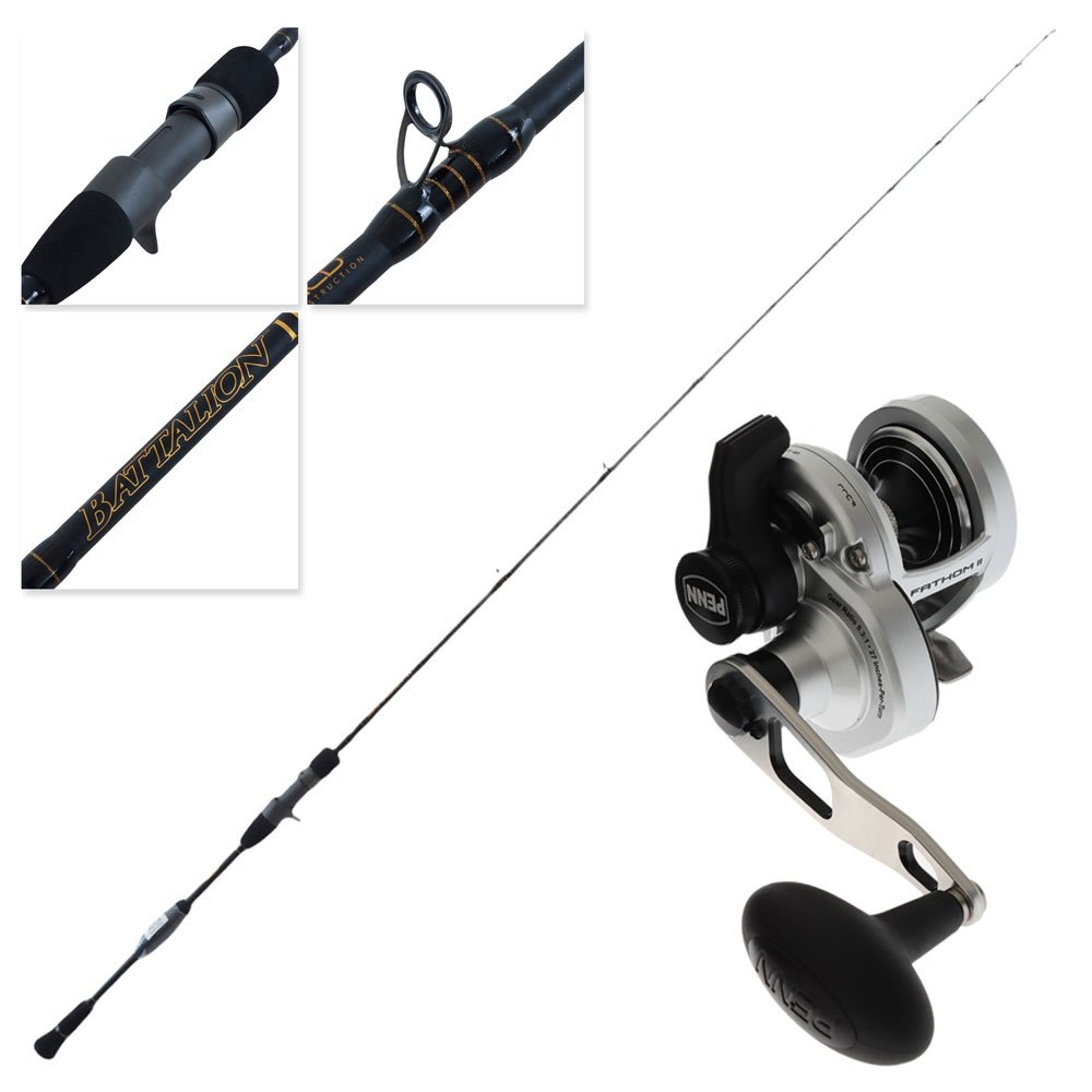 PENN Fathom II 10XN Battalion II Slow Jig Combo 6ft 8in 30lb 1pc