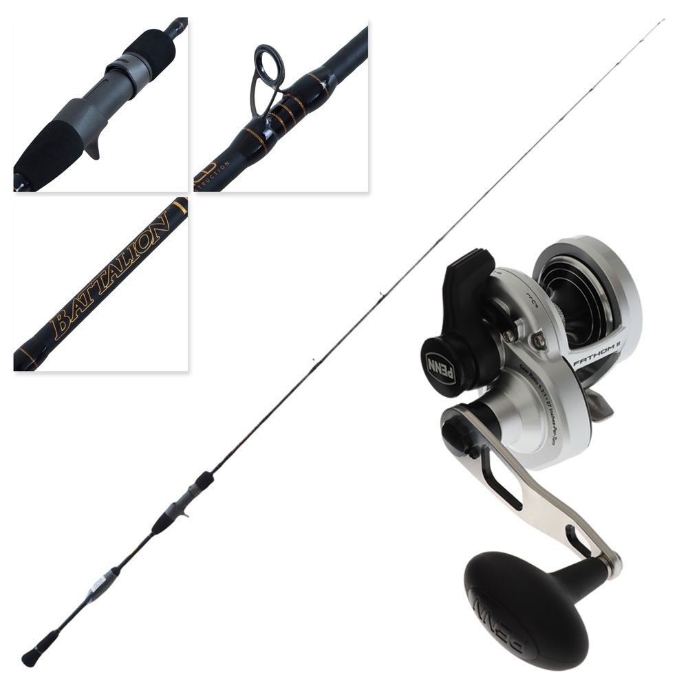 PENN Fathom II 10XN Battalion II Slow Jig Combo 6ft 8in 40lb 1pc