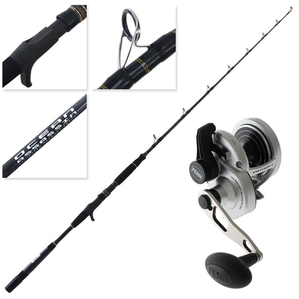 Buy PENN Fathom II 25N LD Ocean Assassin Jigging Combo 5ft
