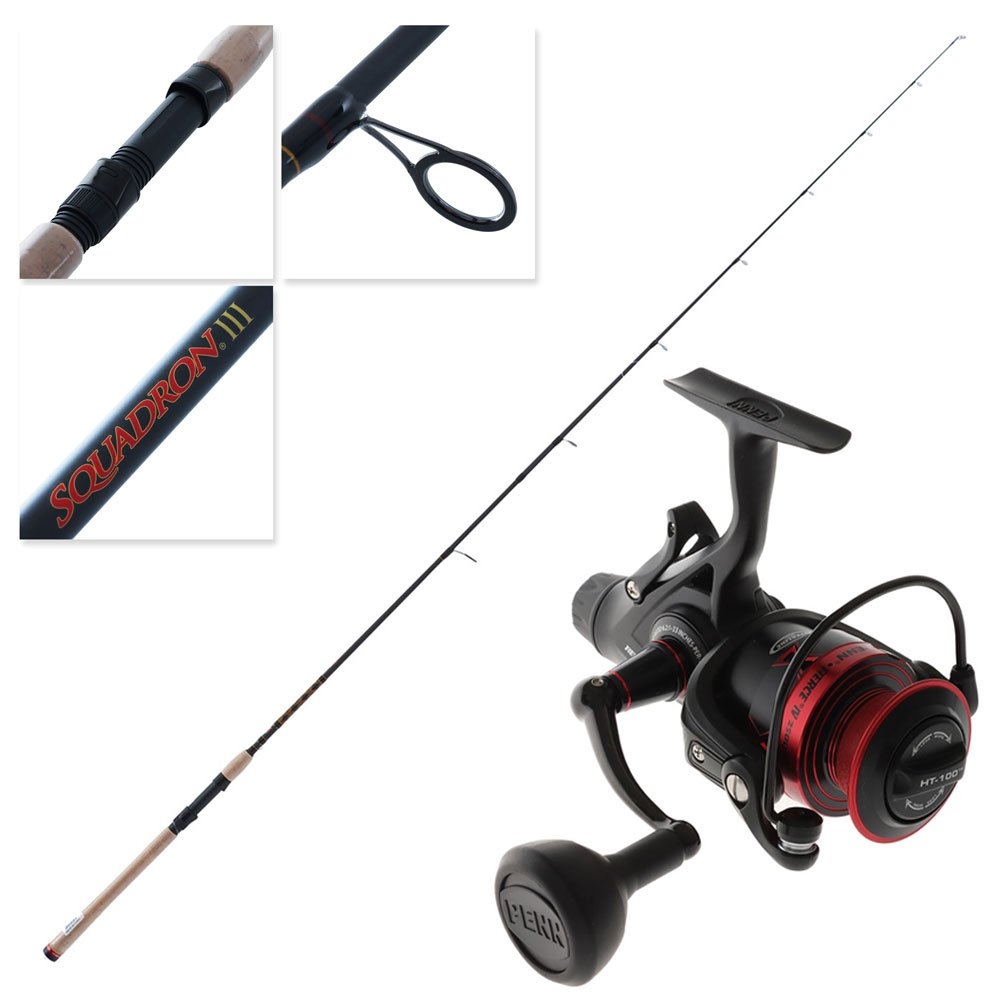PENN Fierce IV 2500LL Squadron Spinning Boat Combo 7ft 2in 8-20lb 2pc