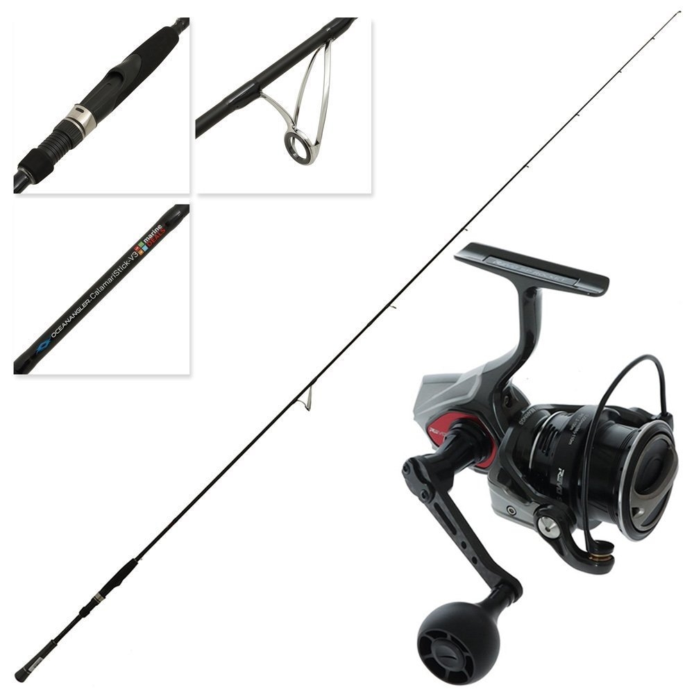 Abu Garcia Revo Rocket 3000S CalamariStik EGI Squid Fishing Combo 8ft 3in 5-10lb 2pc