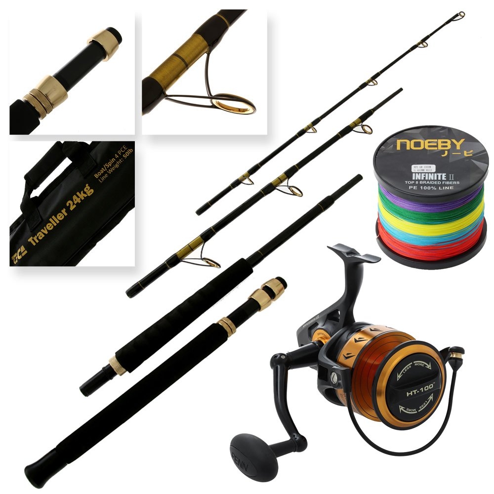 PENN Spinfisher VII 10500 TiCA Expert Travel / Drone Fishing Combo 7ft 24kg 4pc
