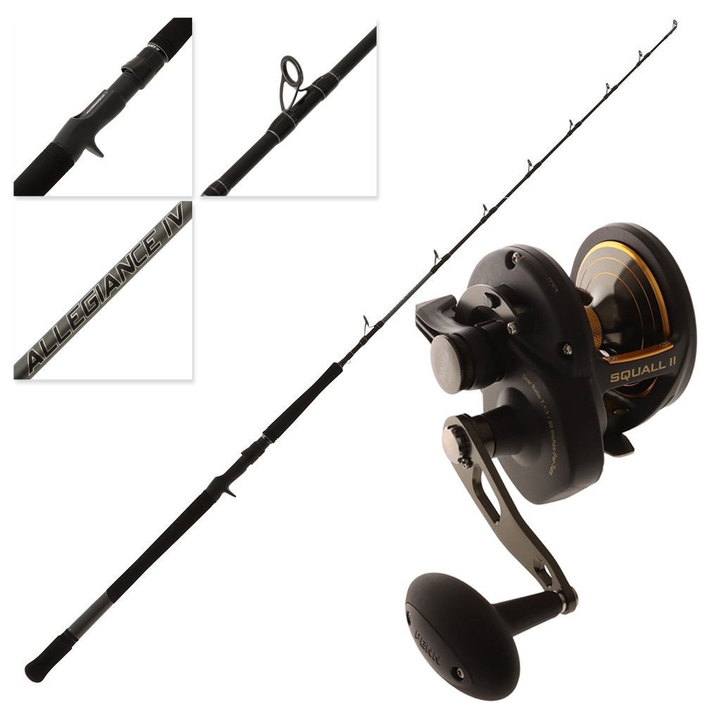 PENN Squall 40 Lever Drag Heavy Duty Boat / Jigging Combo 5ft 50-80lb 1pc