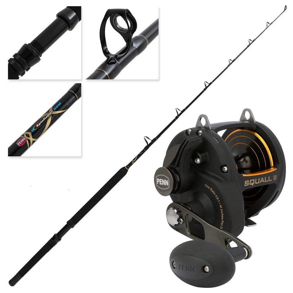 PENN Squall II 60 LD Spinfisher SSM Medium OH Boat Combo 5ft 6in 15-25kg 1pc