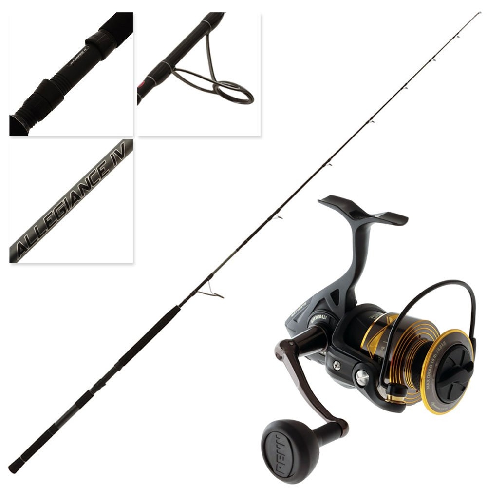 PENN Battle IV 4000 Allegiance IV 702M Inshore Spin Combo 7ft 6-10kg 2pc