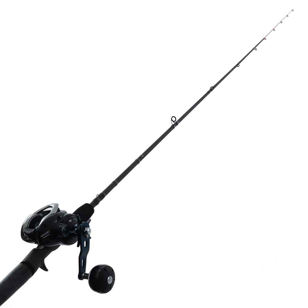 Shimano Grappler 300HG Blackout Engetsu Heavy OH Slow Jig Combo 6ft 6in 20-30lb 2pc