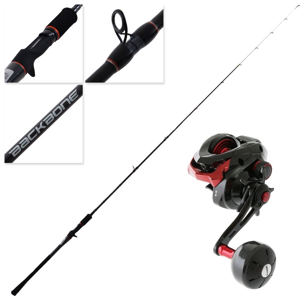 Shimano Genpu XT 201PG Backbone Medium Left Hand Baitcaster Combo 6ft 6in 10-20lb 1pc