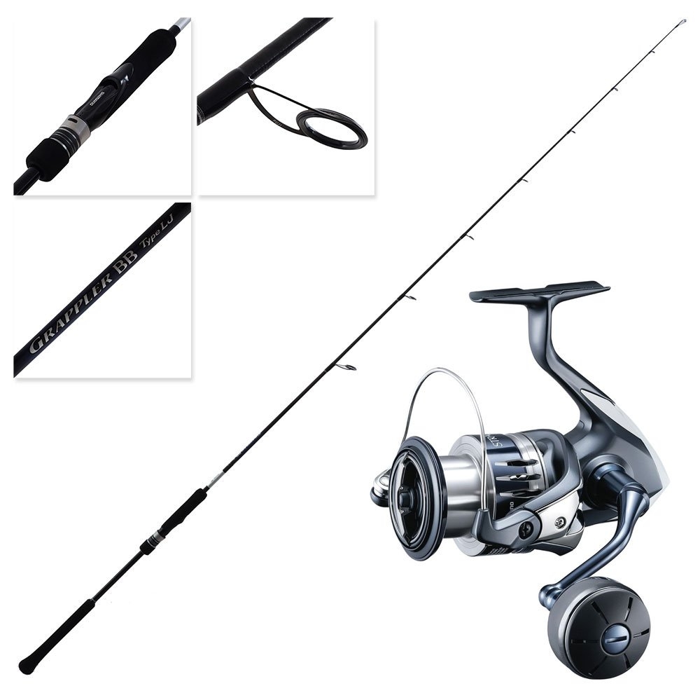 Shimano 20 Stradic SW 4000 HG Grappler BB Type LJ Light Spin Jig Combo 6ft 3in PE2 50-180g 2pc