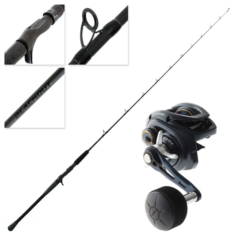 Shimano Grappler BB 150HG Blackout Slow Jigging Combo 6ft 4in 45-160g 1pc