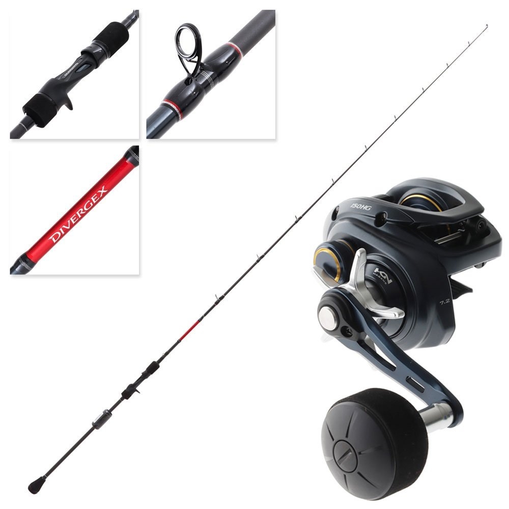Shimano Grappler BB 150HG Divergex Slow Pitch OH Combo 6ft 8in PE2 1pc