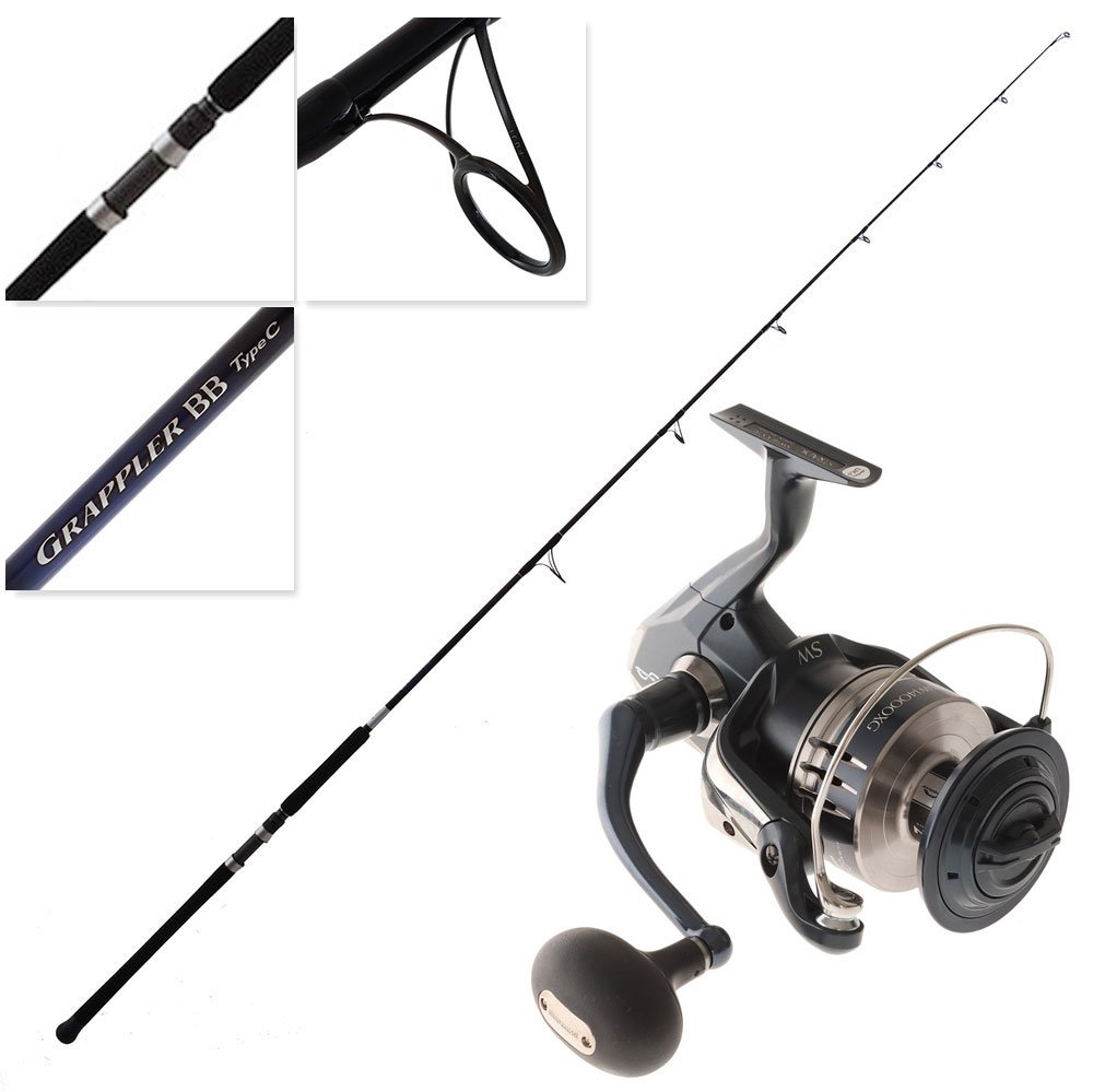 Shimano 22 Stradic SW 14000 XG Grappler BB Type C MH Topwater Spin Combo 8ft 8in PE6 120g 2pc