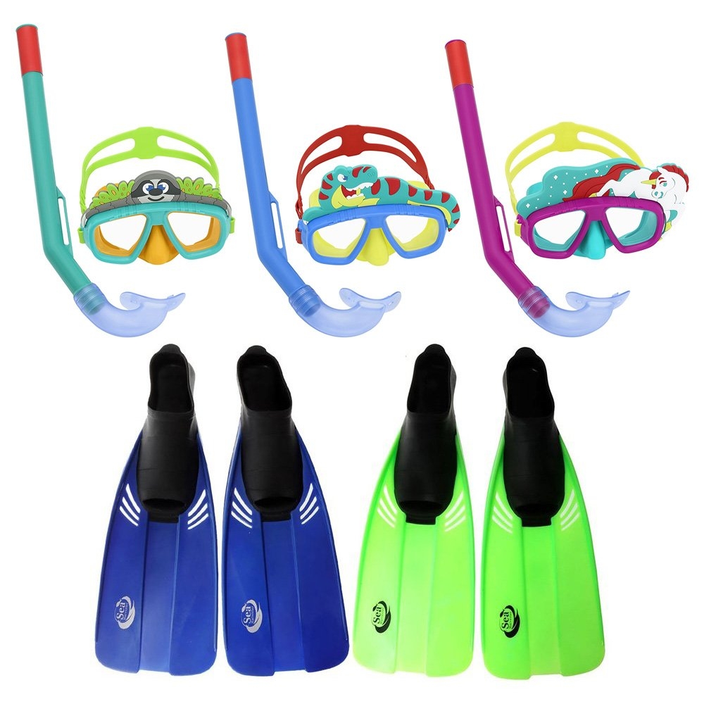 Bestway AquaPals Kids Dive Mask Snorkel and Fins Set 3-7 Years