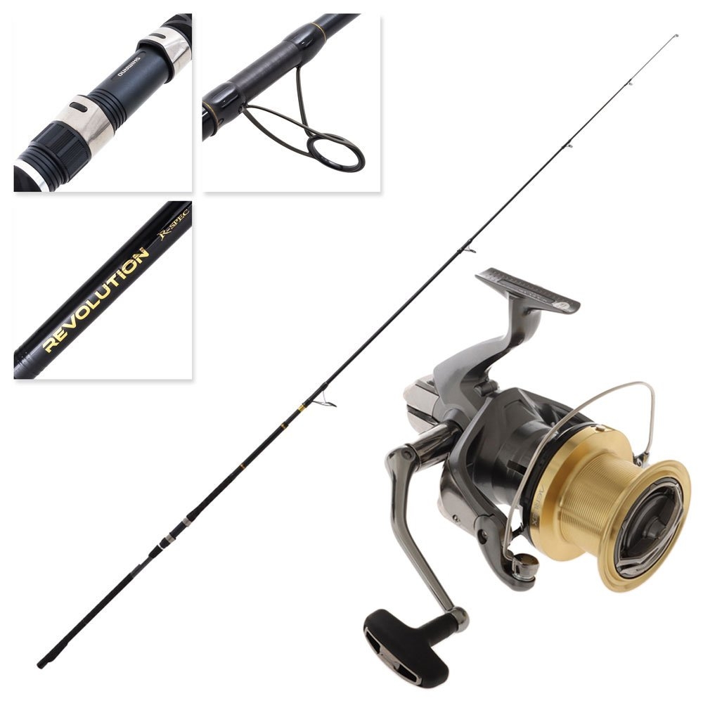Shimano 25 Aerlex 14000 XSC Revolution Travel Telescopic Surf Spin Combo 13ft 10-15kg 3-5oz