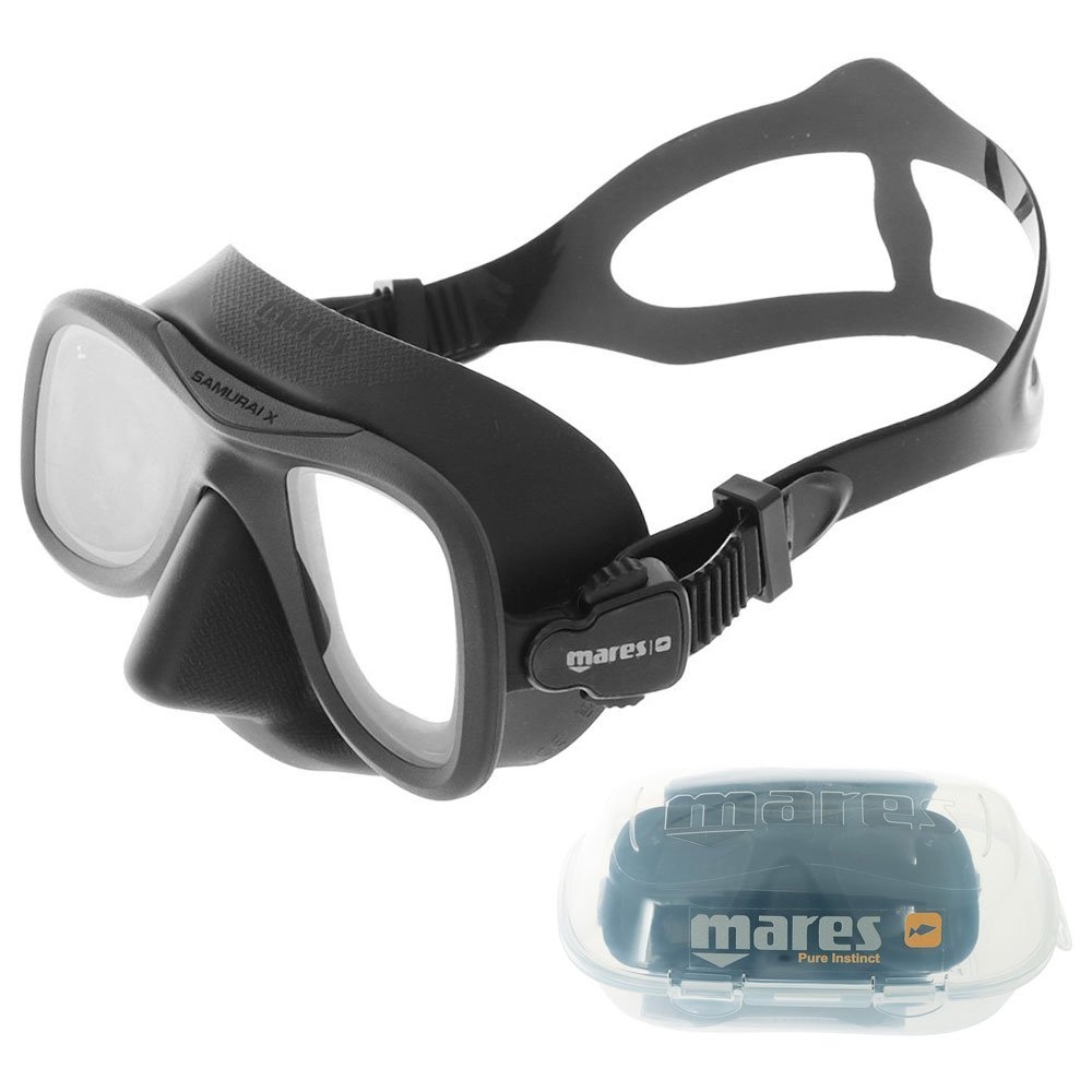Mares Samurai X Silicone Spearfishing Dive Mask and Snorkel Set and Fins