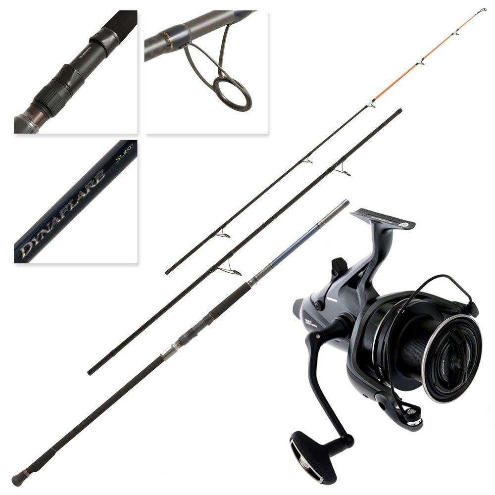 Shimano Big Baitrunner CI4+ XTB Long Cast Dynaflare Medium Heavy Surf Spin Combo 13ft 6in 10-15kg 3pc