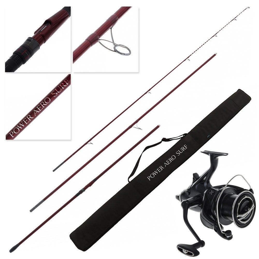 Shimano Big Baitrunner XTB Long Cast 25 Power Aero 450AX Surfcasting Combo 14ft 9in 250g 3pc