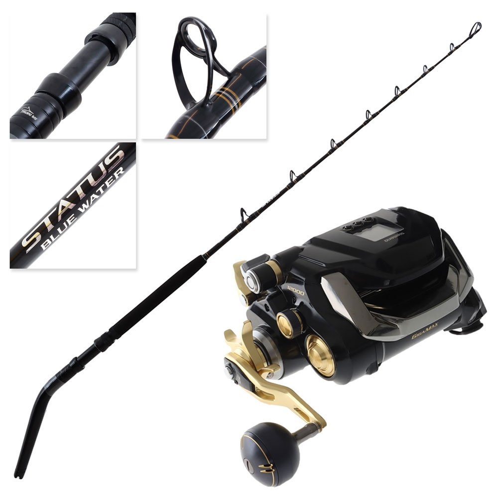 Shimano Beastmaster MD 12000 Status Blue Water Electric Deep Drop Game Combo 5ft 6in 22-36kg 2pc