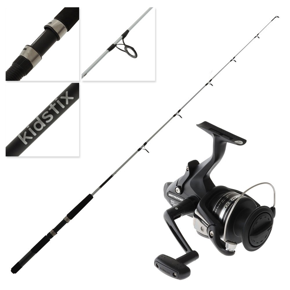 Shimano Baitrunner ST 4000 FB Kidstix Spin Kids Combo Silver 5ft 5in 4-6kg 1pc Silver