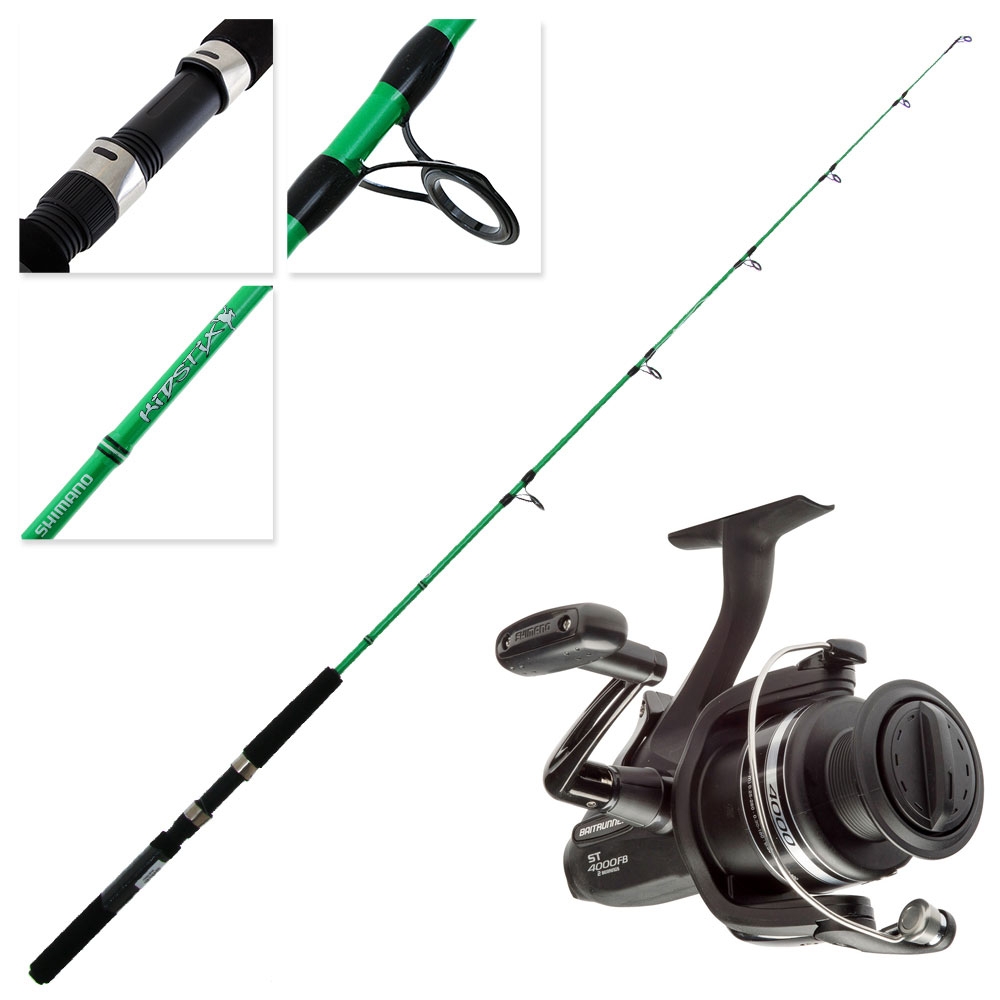 Shimano Baitrunner ST 4000 FB Kidstix Spinning Kids Combo Green 5ft 5in 4-6kg 1pc