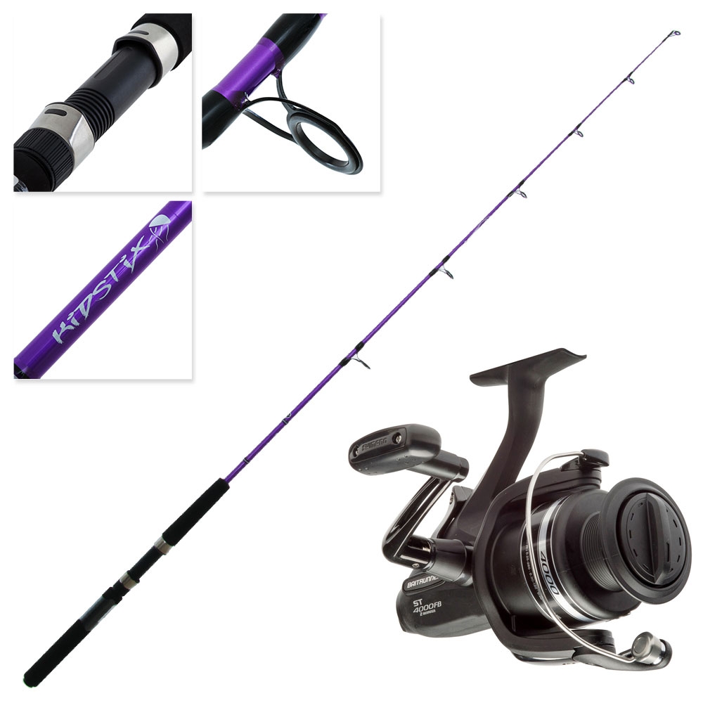 Shimano Baitrunner ST 4000 FB Kidstix Spin Kids Combo Purple 5ft 5in 4-6kg 1pc