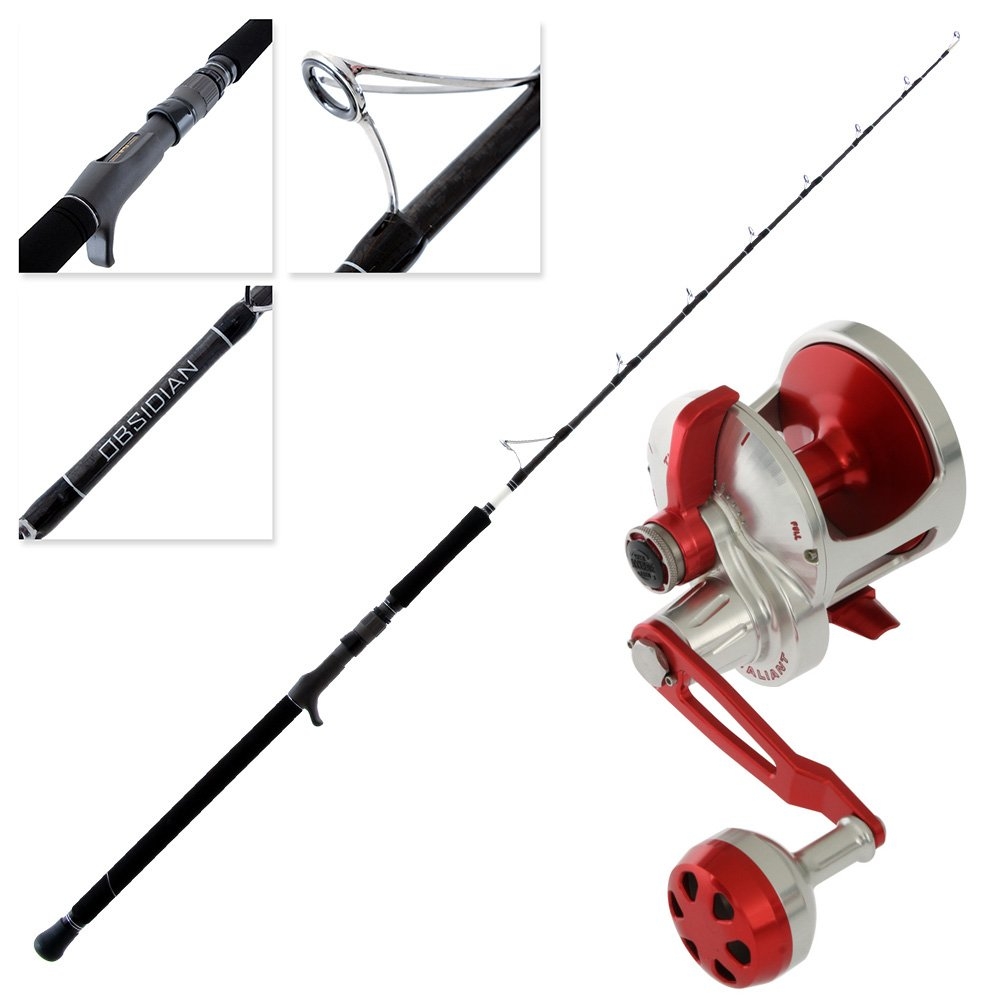 Accurate Valiant 600 Obsidian Extra Heavy Jigging Combo 5ft 2in 1pc