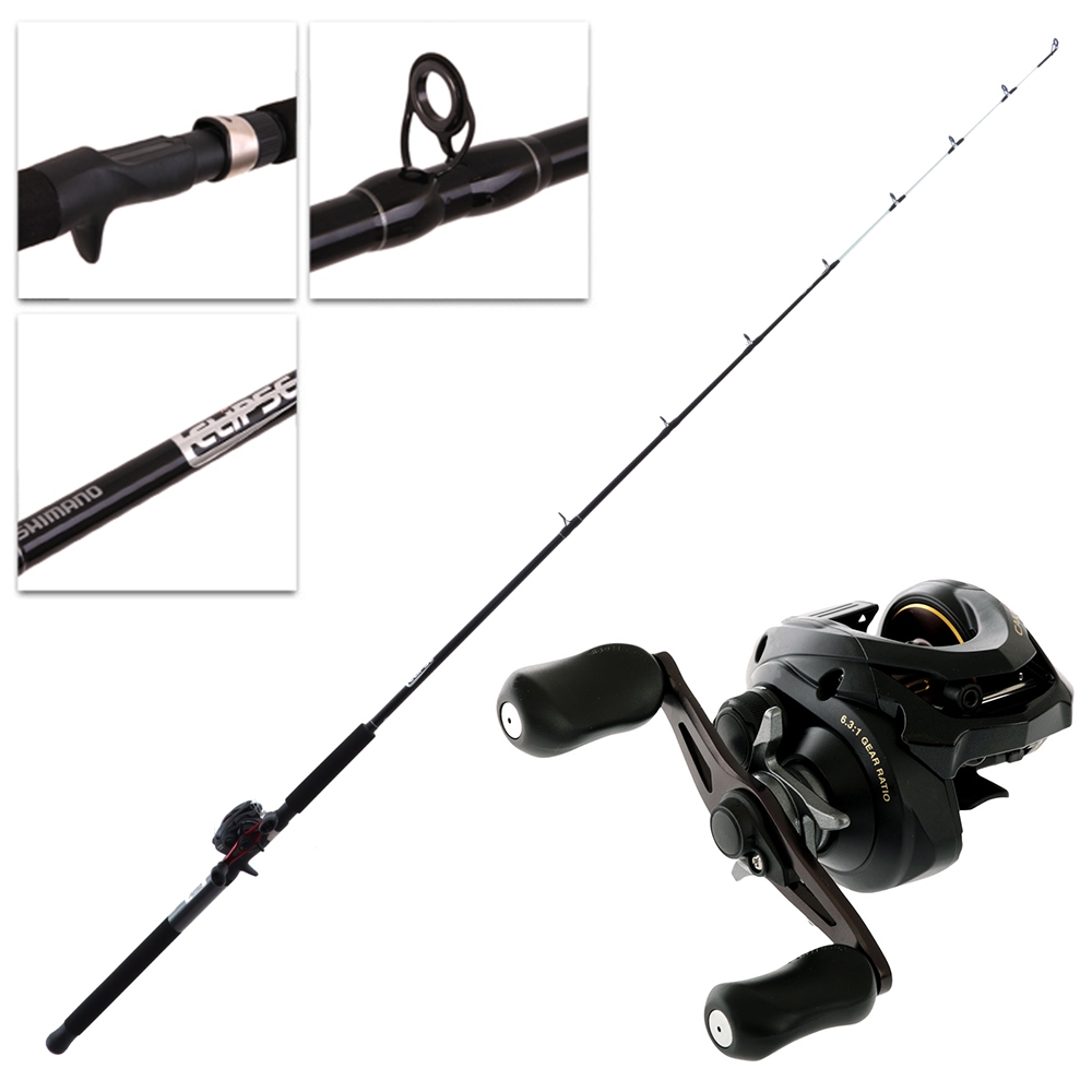 Shimano Caius 150B Eclipse Low Profile Baitcaster Combo 6ft 4-8kg
