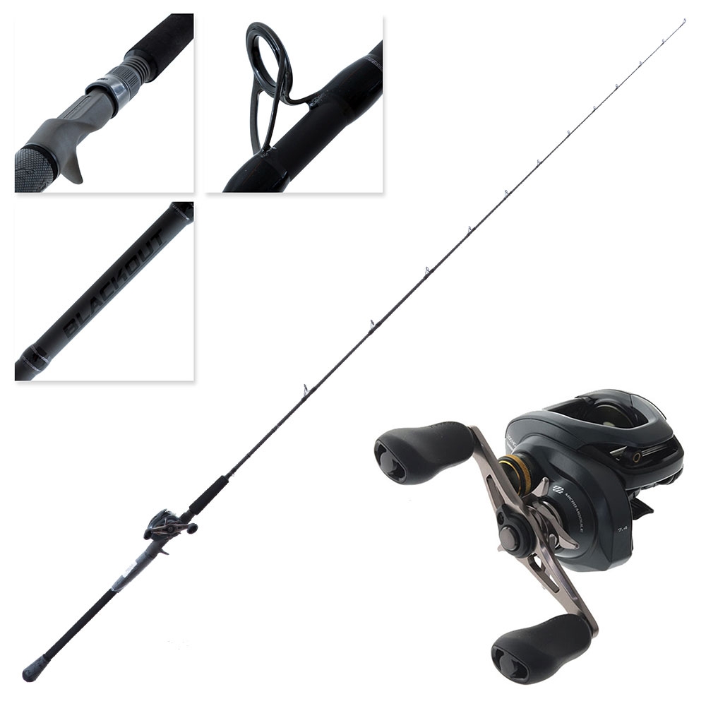 Shimano Curado 200HG K Blackout Baitcasting Combo 7ft 7-28g 2pc