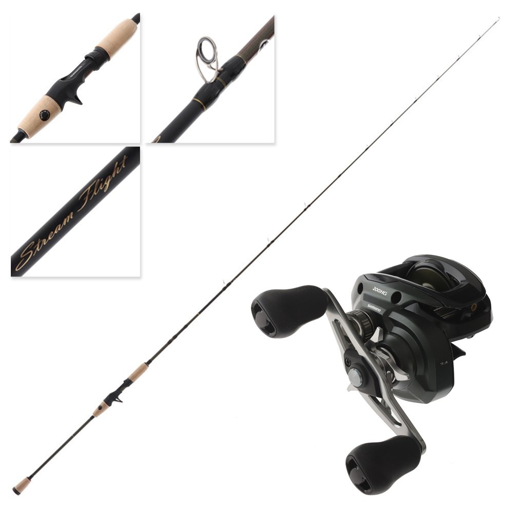 Shimano Curado 23 200HG Stream Flight ML Overhead Freshwater Combo 6ft 3in 3-6kg 2pc