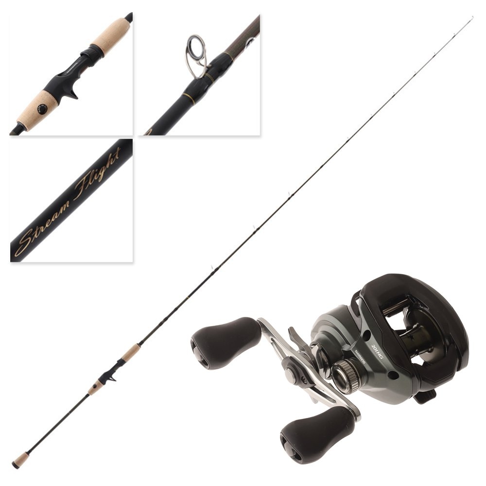 Shimano 23 Curado 201HG Stream Flight ML Left Hand OH Freshwater Combo 6ft 3in 3-6kg 2pc