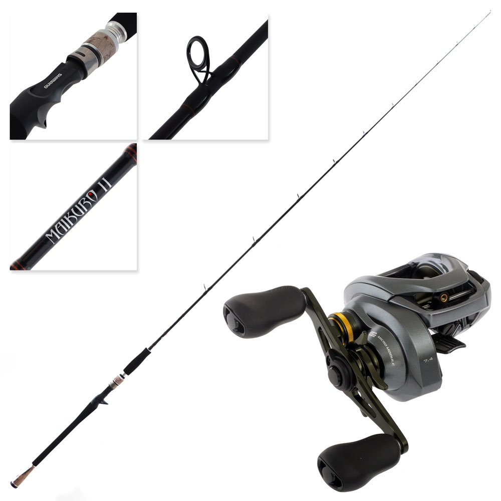 Shimano Curado 150DC Maikuro II Baitcaster Combo 7ft 3-6kg 2pc