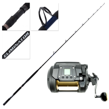 Daiwa 22 Tanacom 1200 AJ Power Assist Eliminator 803 Electric Drone Game Combo 8ft PE5-8 3pc