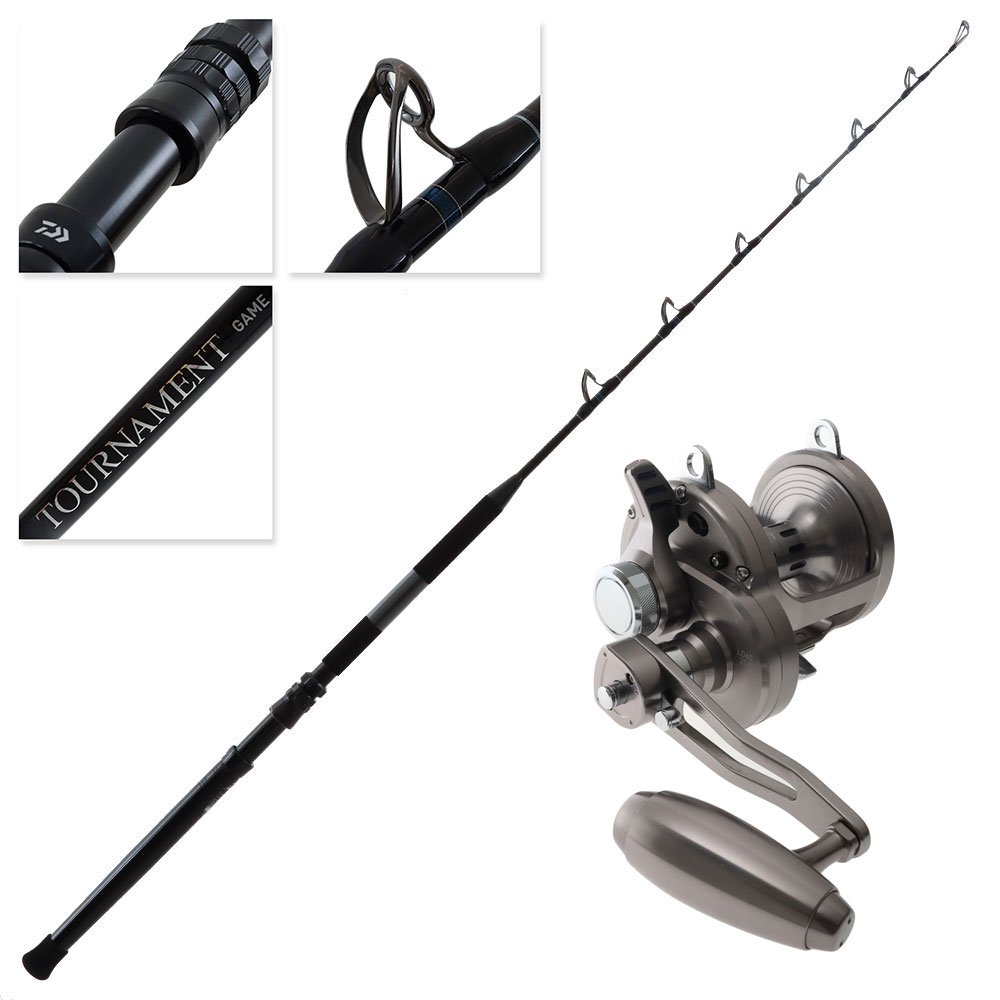 Daiwa Saltiga Tournament 2-Speed Lever Drag Straight Butt Game Combo 5ft 6in PE5-6 2pc