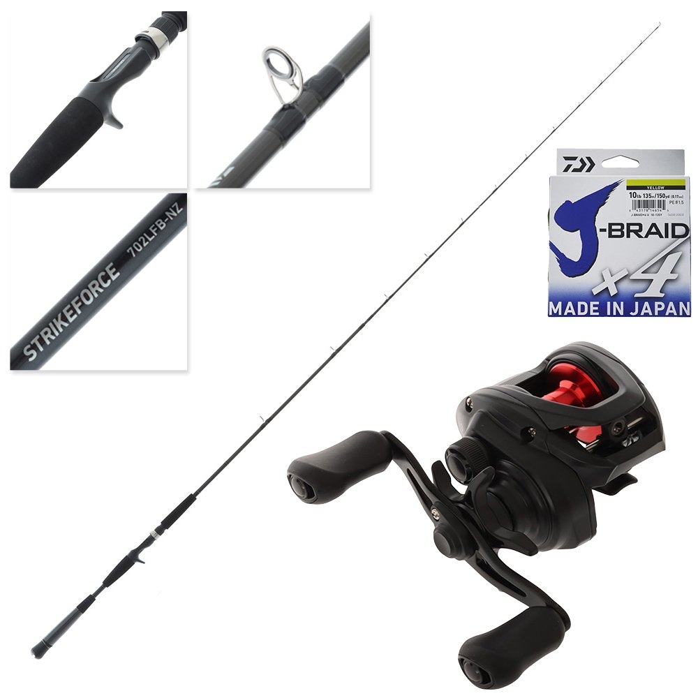 Daiwa 21 PR100 Strikeforce II Slow Jig Combo 7ft 3-6kg 2pc with J-Braid