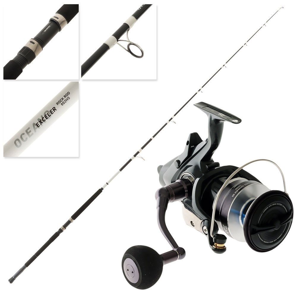 Daiwa 22 Free Swimmer 10000 BR 22 Exceler Oceano Rock Combo 8ft 10-15kg 2pc