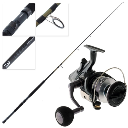 Daiwa 22 Free Swimmer 8000 BR Legalis Spinning Boat Combo 7ft 1pc