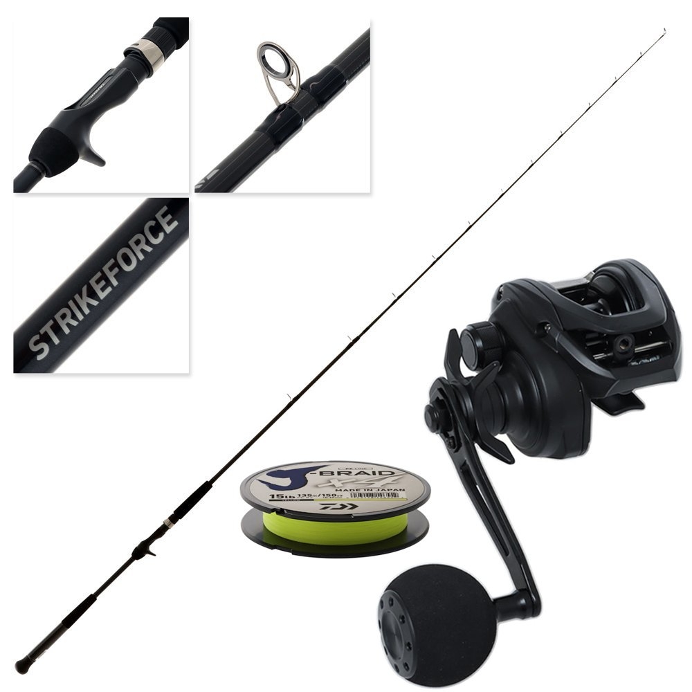 Daiwa Saltist X 150 Strikeforce II Slow Jig Combo with Braid 6ft 6in 2pc