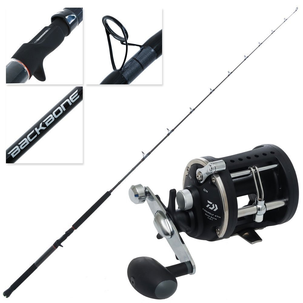 Daiwa Firewolf Shimano Backbone Overhead Boat Combo 10kg 1pc