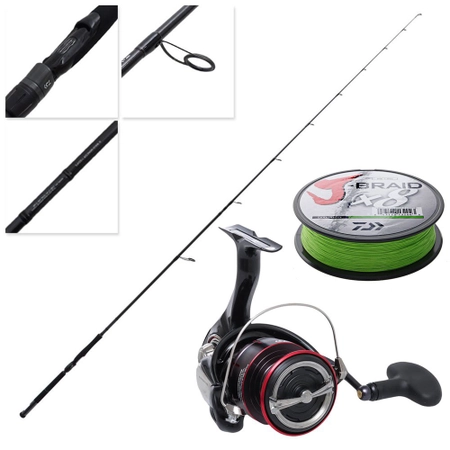 Daiwa Fuego LT 4000D-C TD Black IV Wash Monster Soft Bait Combo with Braid 7ft 10in 6-10kg 2pc